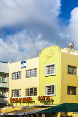 ocean drive Miami art deco binalar cephe 