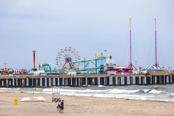 Parque de diversões em Steel Pier Atlantic City, NJ — Fotografia de Stock