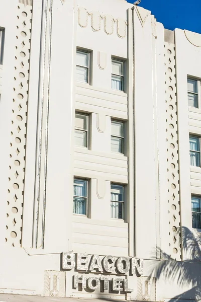 Beacon hotel at Ocean drive in Miami Beach — Stock Photo, Image