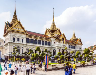 Bangkok büyük sarayda Chakri maha prasat