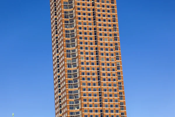 Feira e torre de Frankfurt — Fotografia de Stock