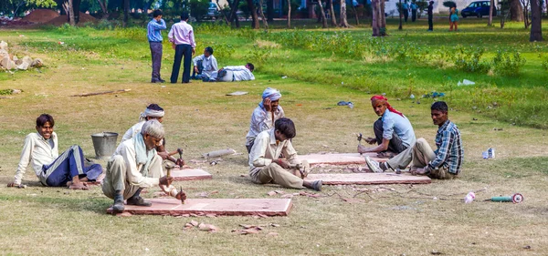 Cutter work in the Red Fort — Stock Photo, Image