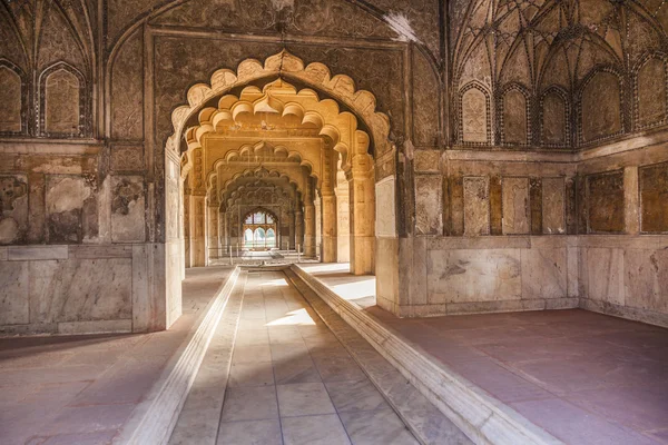 Saal der Privataudienz oder diwan i khas im lal qila - red f — Stockfoto