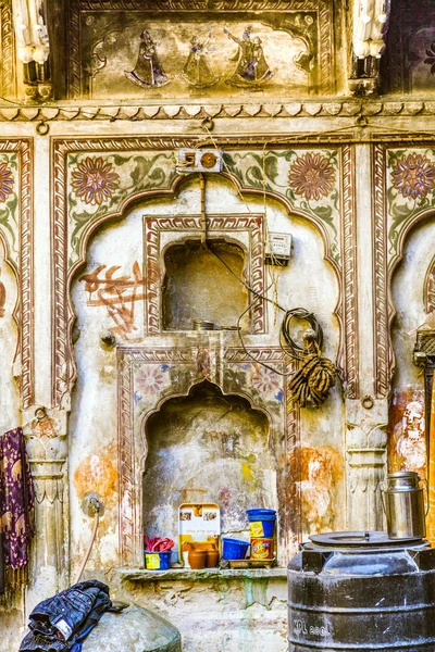 Belo velho haveli em Mandawa, Rajasthan, Índia — Fotografia de Stock