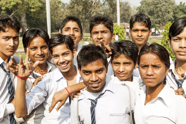 Σχολική τάξη επισκέψεις του Χουμαγιούν στο Δελχί — Φωτογραφία Αρχείου