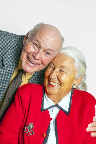 Happy elderly couple enjoy life — Stock Photo, Image