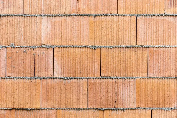 Red bricks from construction site — Stock Photo, Image