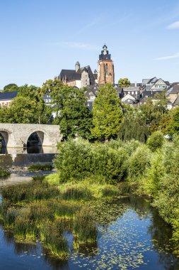 eski lahn Köprüsü ve wetzlar kubbe görünümü