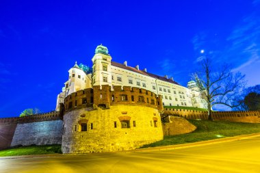 Geceleri Wawel Hill - Krakow 