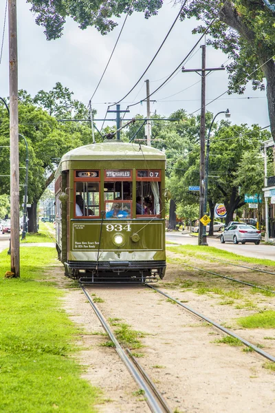 Famous old Street car St. Charles line — Stock Photo, Image