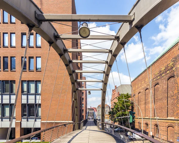 Almacenes en Speicherstadt en Hamburgo, Alemania — Foto de Stock