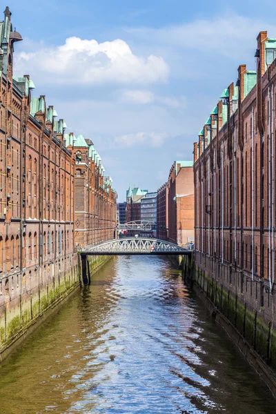 Warehouses in Speicherstadt in Hamburg, Germany — Stock Photo, Image