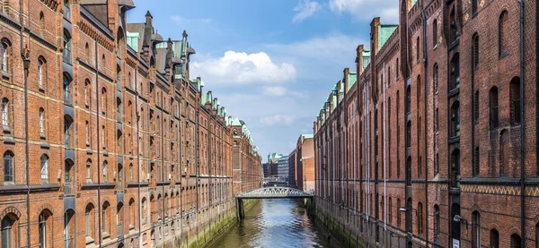 Almacenes en Speicherstadt en Hamburgo, Alemania —  Fotos de Stock