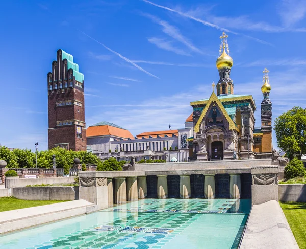 Mathildenhoehe v darmstadt - jugendstil - art nouveau - Německo — Stock fotografie