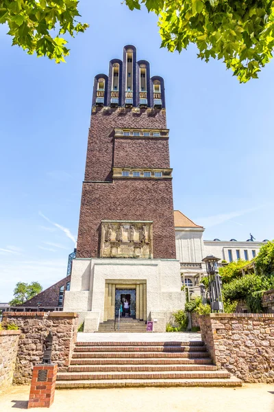 Hochzeitsturm wieża w kuenstler kolonii artystów kolonie w darms — Zdjęcie stockowe