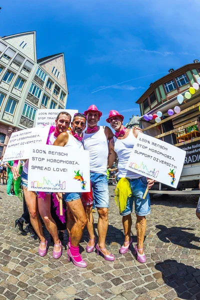 People at Christopher Street das in Frankfurt — Stock Photo, Image