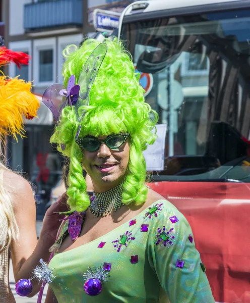 People at christopher street day in Frankfurt — Stock Photo, Image