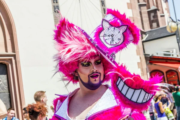 Persone a christopher street day a Francoforte — Foto Stock