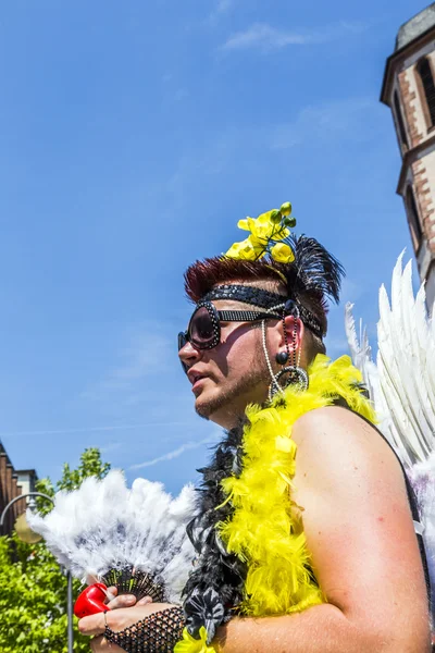 Persone a christopher street day a Francoforte — Foto Stock