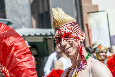 insanlar christopher Sokağı gün Frankfurt'ta kutluyoruz.