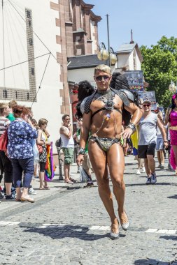 insanlar christopher Sokağı gün Frankfurt'ta kutluyoruz.