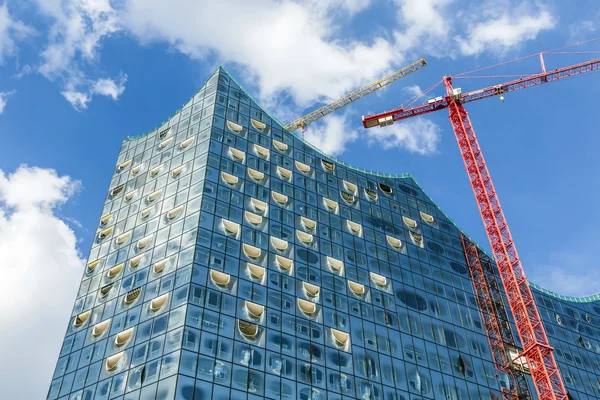 Sala concerti Elbphilharmonie in costruzione — Foto Stock