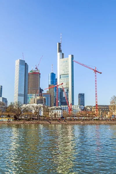 Skyline of Frankfurt, Tyskland — Stockfoto