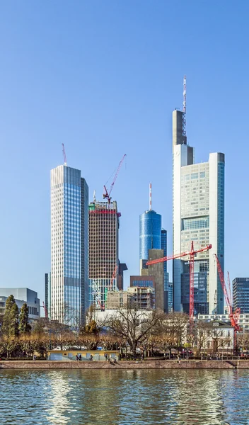 Skyline of Frankfurt, Γερμανία — Φωτογραφία Αρχείου