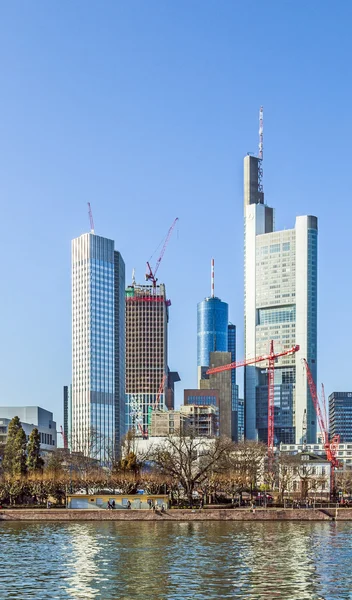 Skyline de Frankfurt, Alemanha — Fotografia de Stock