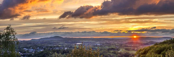 Pôr do sol romântico em Sankt Wendel — Fotografia de Stock