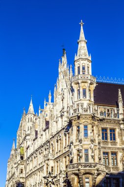 ayrıntı üzerinde marienplatz Münih Belediye Binası 