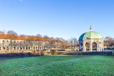 Diana tempel Münih Almanya hofgarden alan