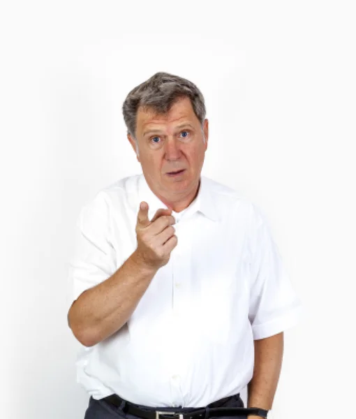 Smart business man in white shirt — Stock Photo, Image