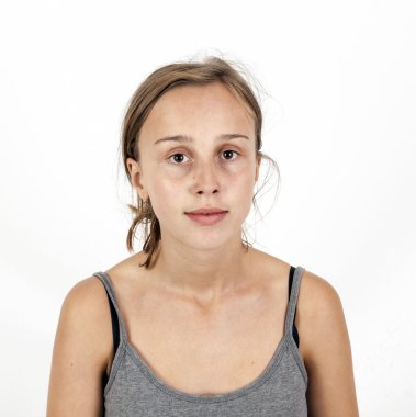 sevimli çekici genç kız