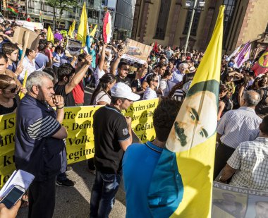 insanlar cinayet ve Kürt peopl ihlali karşı göstermek