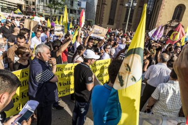 insanlar cinayet ve Kürt peopl ihlali karşı göstermek