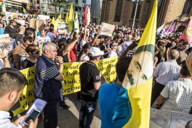 insanlar cinayet ve Kürt peopl ihlali karşı göstermek