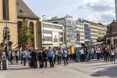 insanlar cinayet ve Kürt peopl ihlali karşı göstermek