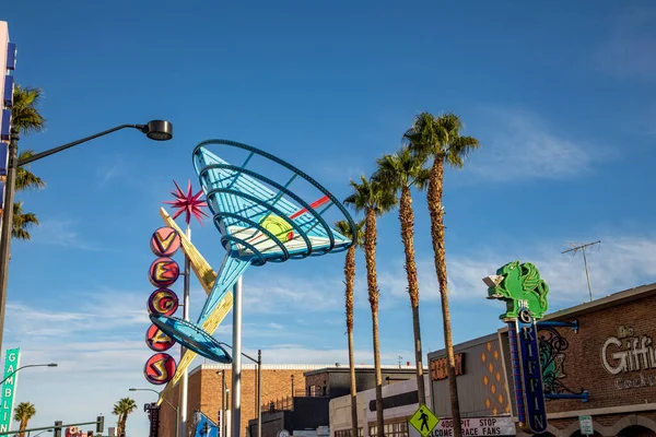 Las Vegas Usa Marca 2019 Historyczny Neonowy Znak Vegas Starym — Zdjęcie stockowe