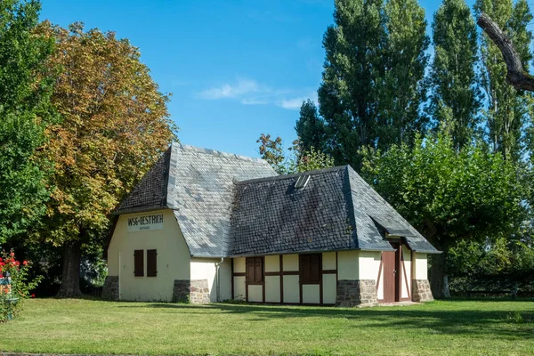 Oestrich Germany September 2021 Famous Old Boathouse Oestrich Germany — Stock Photo, Image