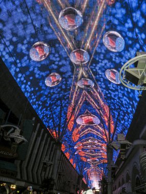 fremont street, las vegas neon ışıkları