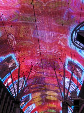 fremont street, las vegas neon ışıkları