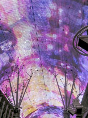 fremont street, las vegas neon ışıkları