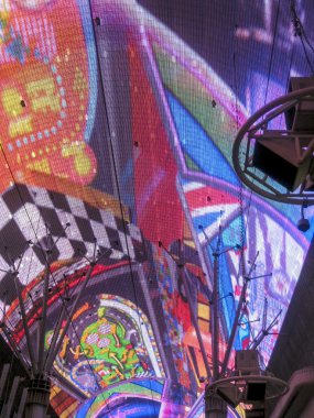 fremont street, las vegas neon ışıkları