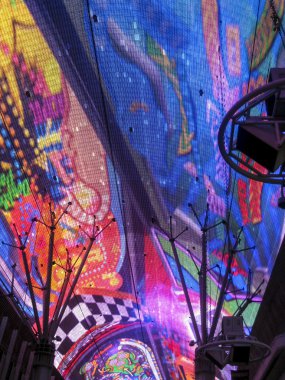 fremont street, las vegas neon ışıkları