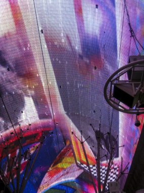fremont street, las vegas neon ışıkları