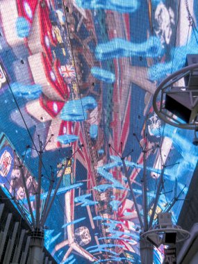 fremont street, las vegas neon ışıkları
