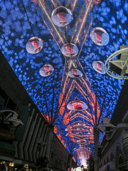 Luces de neón en Fremont street, las Vegas —  Fotos de Stock