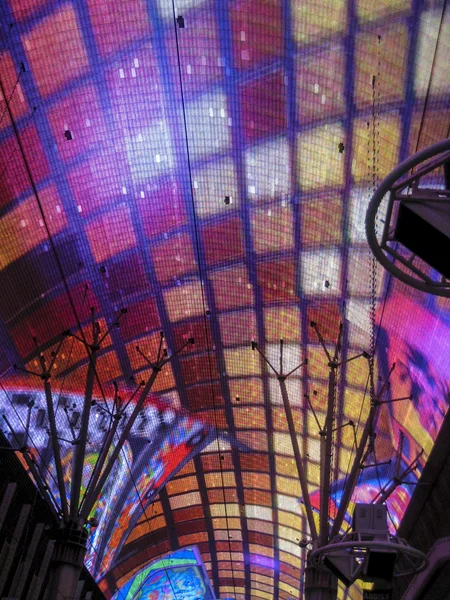 Fremont street, las vegas neon ışıkları — Stok fotoğraf