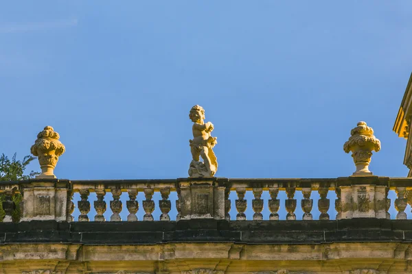 Evening view to Nymph bath sculptures at the Zwinger in Dresden — Stock Photo, Image